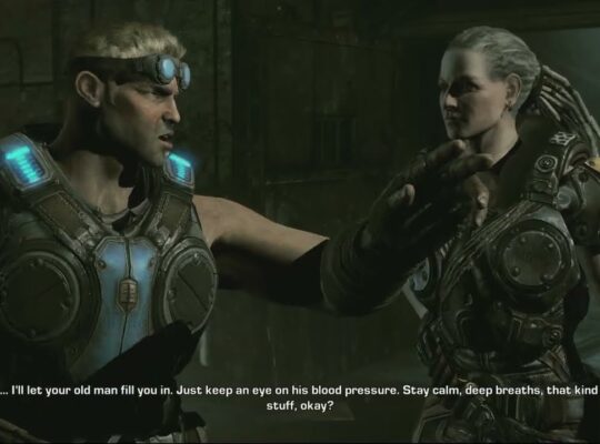Gears of War 3 – Act 3: Hoffman Gives Marcus Data Disk | Bernadette Mataki Talks with Baird Cutscene