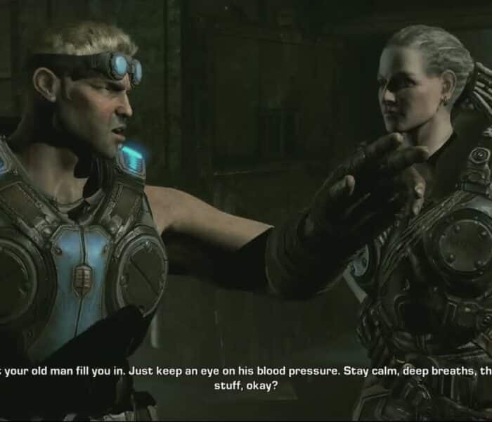 Gears of War 3 – Act 3: Hoffman Gives Marcus Data Disk | Bernadette Mataki Talks with Baird Cutscene