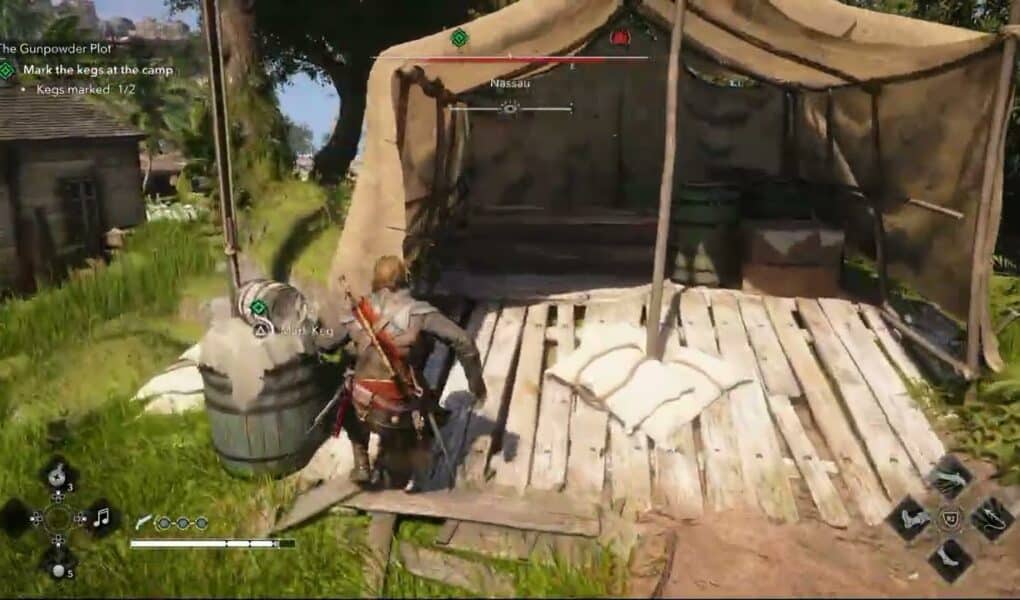 Assassin’s Creed Black Flag Resynced – The Gunpowder Plot: Mark The Kegs In The Cave and Camp
