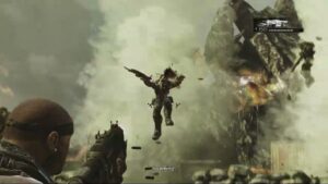 Gears of War 3 – Act 2 Chapter 1 Shipwreck: Search For The Raven’s Nest: Slay Savage Locusts