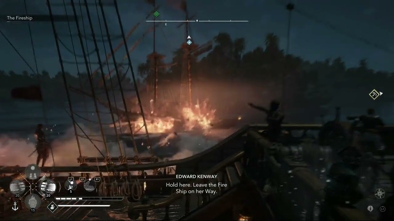 Assassin’s Creed Black Flag Resynced – The Fire Ship: Talk To Anne | Defend Ship & Destroy Blockade