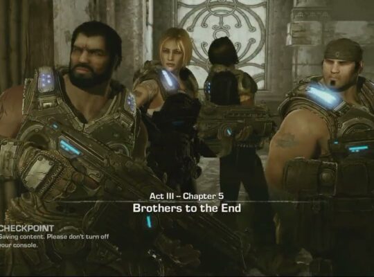 Gears of War 3 – Act 3: Talk with Stranded Man Cutscene | Slay Human Lambent | Search For Fuel Pump