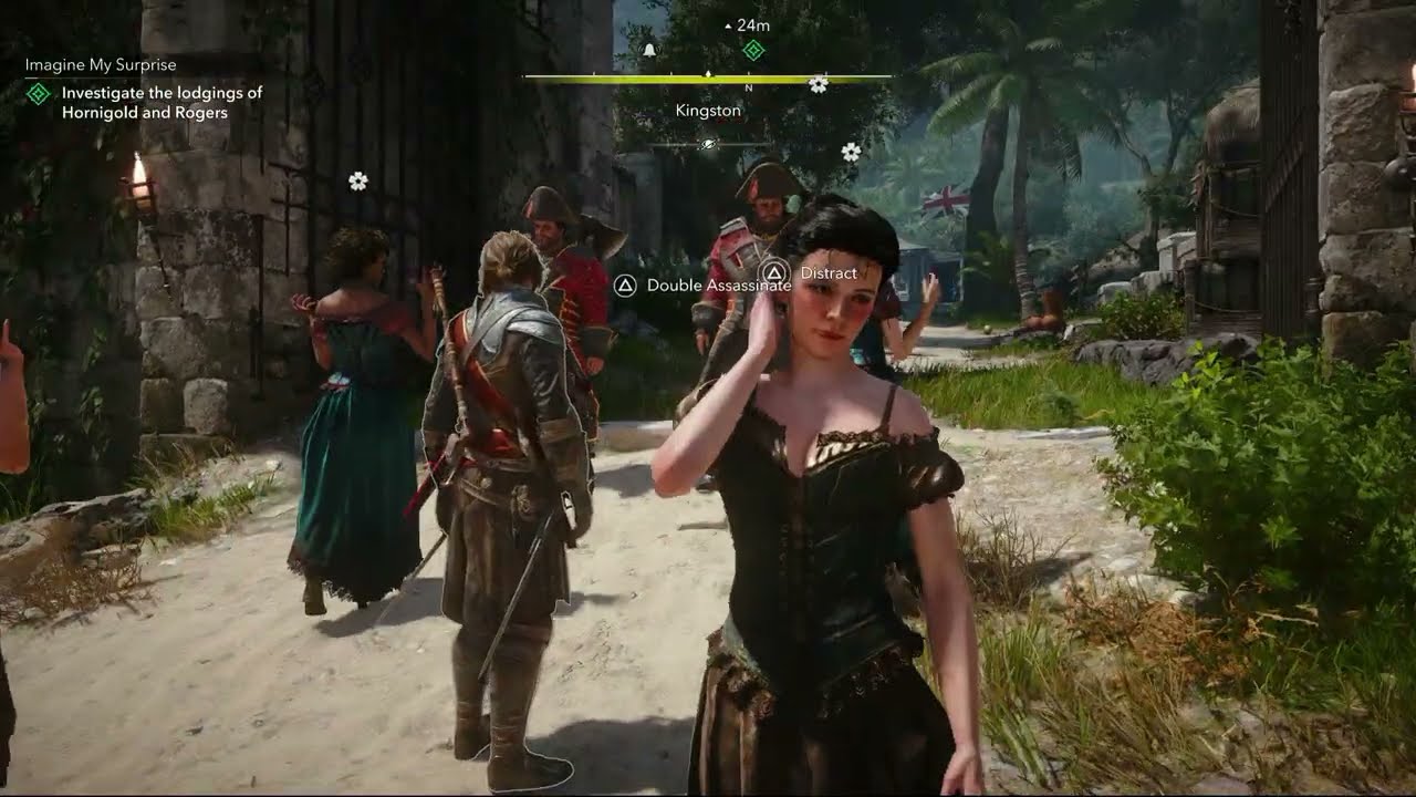 Assassin’s Creed Black Flag Resynced – Imagine My Surprise: Investigate The Lodgings Combat Gameplay