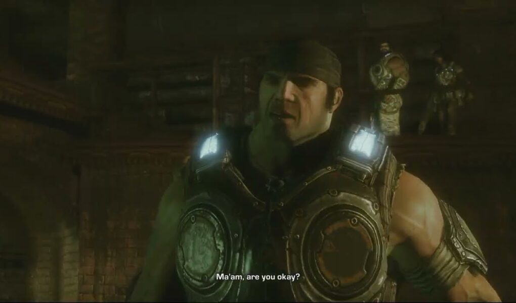 Gears of War 3 – Act 3: Ch 4 Ghost Town: Chase The Crazy Old Man (Dead) Lambent Humans Introduction
