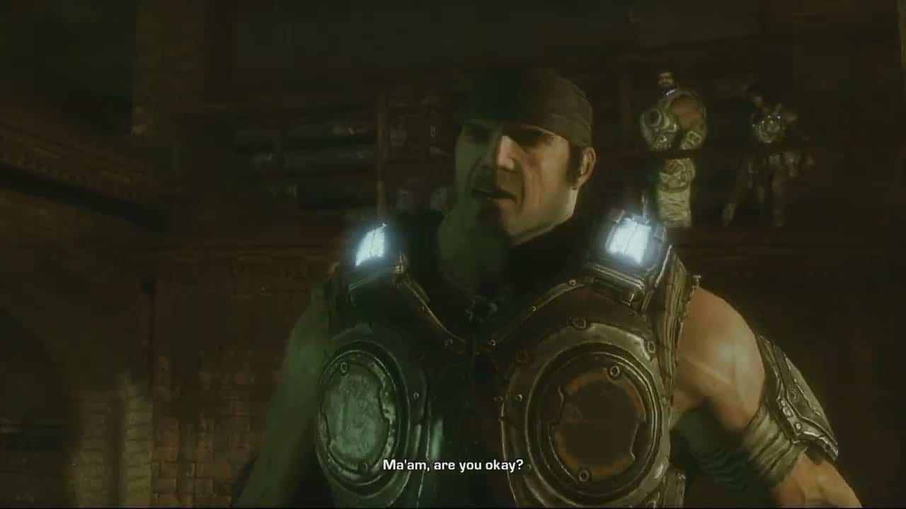 Gears of War 3 – Act 3: Ch 4 Ghost Town: Chase The Crazy Old Man (Dead) Lambent Humans Introduction