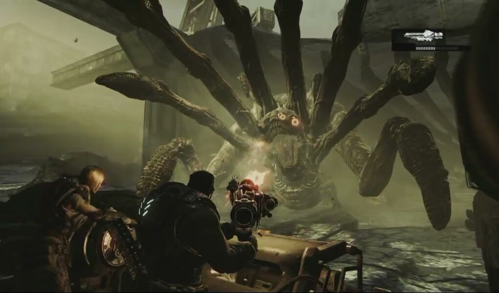 Gears of War 3 – Act 3: Defend the Truck Action Sequence | Fend off Corpsors | Razer Wire The Brumak