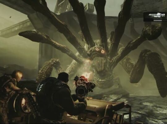 Gears of War 3 – Act 3: Defend the Truck Action Sequence | Fend off Corpsors | Razer Wire The Brumak