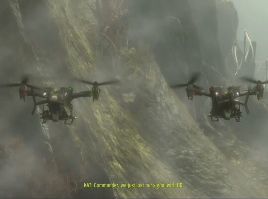 Halo Reach – Winter Contingency: Noble Team Carter, Kat, Jorge, Six | UH 144 Falcon Arrival Cutscene