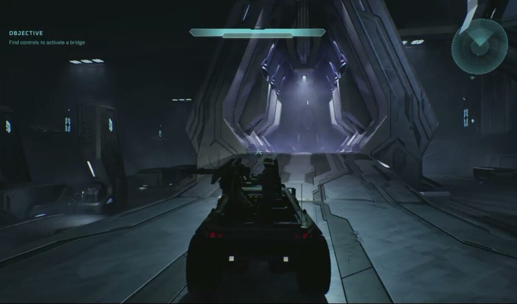 Halo Campaign Evolved – Halo: Pelican Arrival | Drive Warthog | Find Controls To Activate The Bridge