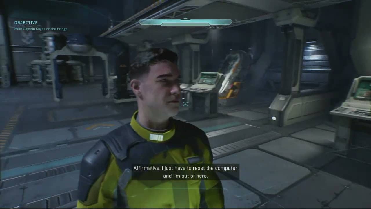 Halo Campaign Evolved – The Pillar of Autumn: Master Chief Physical Diagnostics | Head To The Bridge
