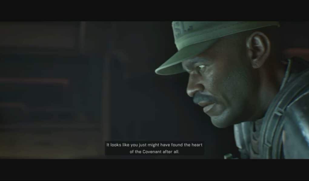 Halo Campaign Evolved – Avery Johnson Talks To Dr Halsey “Found The Heart of The Covenant” Cutscene