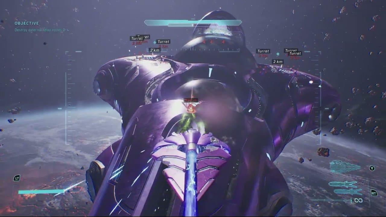 Halo Campaign Evolved – Heavy Burden: Destroy Enemy Fighters and External Relay Nodes 4/4