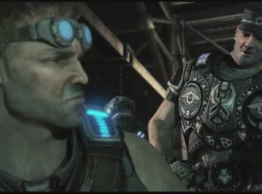 Gears of War 3 – Act 3: Marcus “How Do You Hide An Island?” Hoffman “An Old Sub” Plan Cutscene