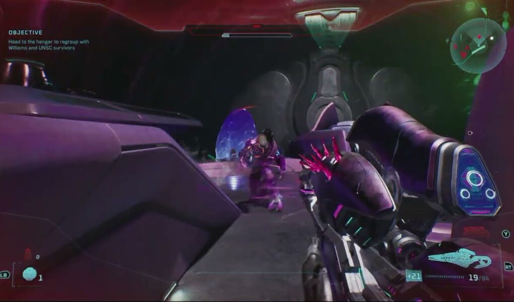 Halo Campaign Evolved – Heavy Burden: Head To The Hangar | Power Up and Use Transit Station Gameplay