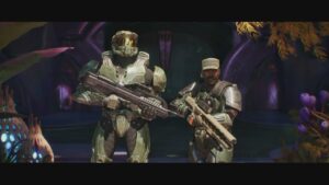 Halo Campaign Evolved – The Most Dangerous Game: Master Chief and Johnson Step Outside Cutscene