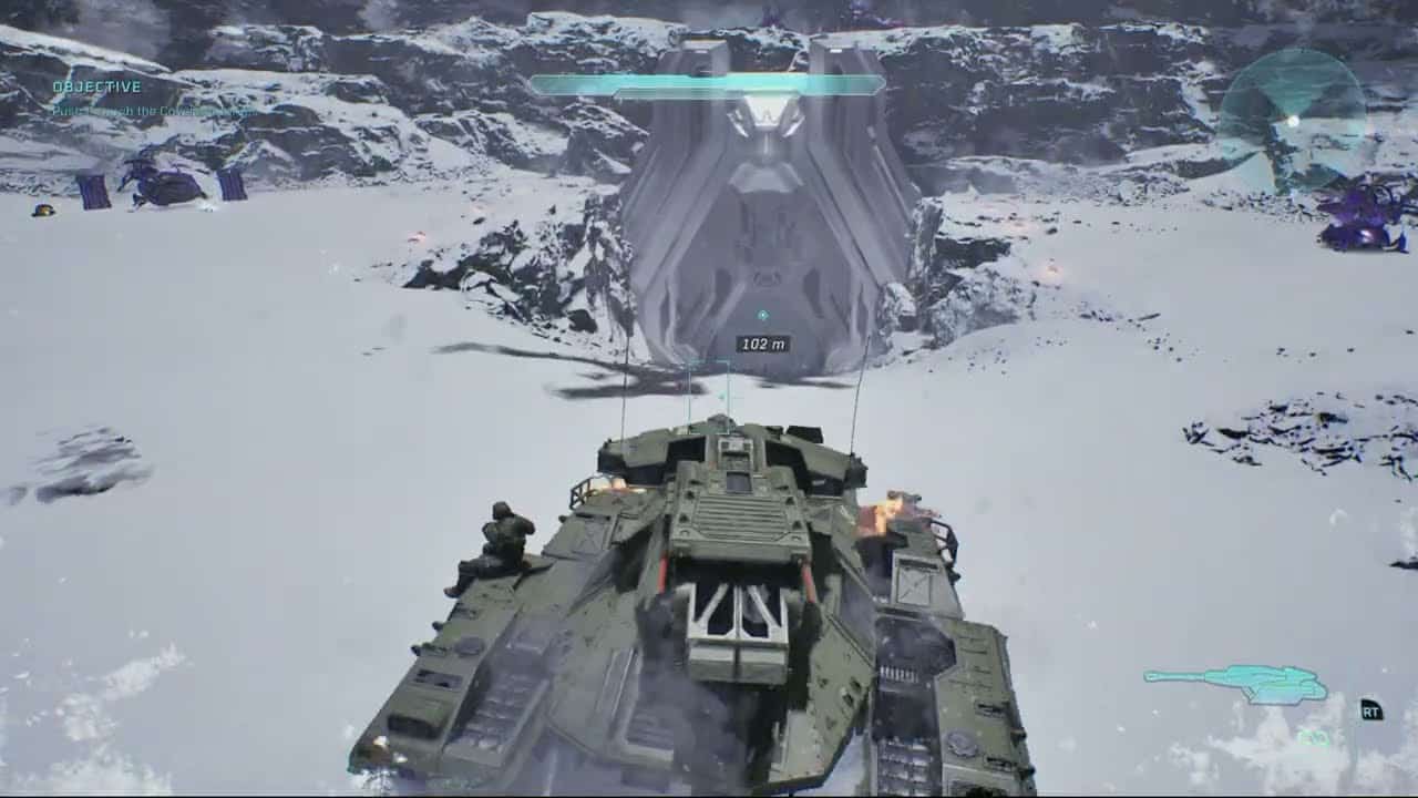 Halo Campaign Evolved – Assault On The Control Room: Push Through Covenant Forces | Scorpion Tank