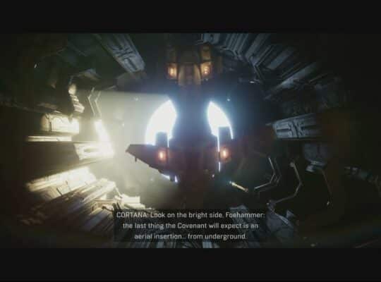 Halo Campaign Evolved – Assault On The Control Room: Foehammer Takes Pelican Underground Cutscene