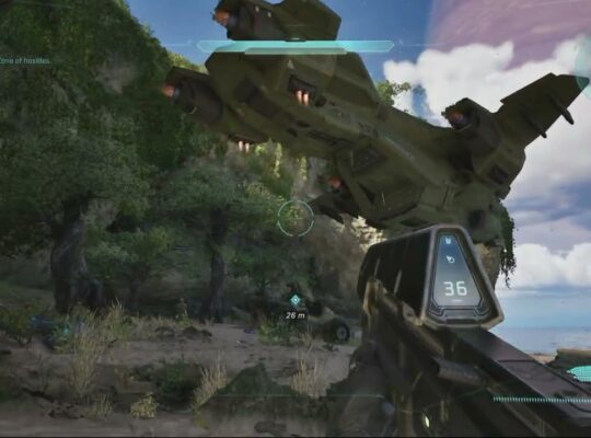 Halo Campaign Evolved – The Silent Cartographer: Clear The Landing Zone of Hostiles Gameplay