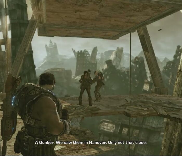 Gears of War 3 – Act 4: Get To The Lobby Car | Power Up Lobby | Defeat Former Humans | Elevator Ride