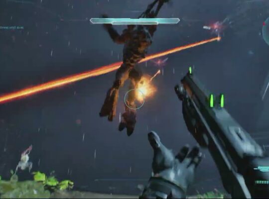 Halo Campaign Evolved – 343 Guilty Spark: Lead Marines To EVAC Point | Eliminate The Flood Gameplay
