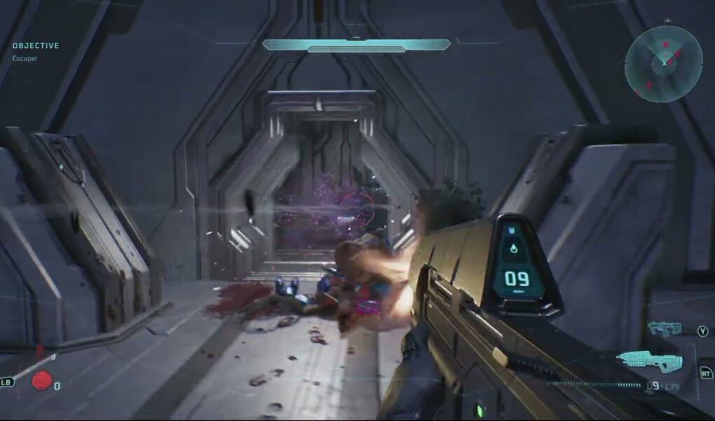 Halo Campaign Evolved – 343 Guilty Spark: Head To The Surface: Flood Infection Horror Sequence