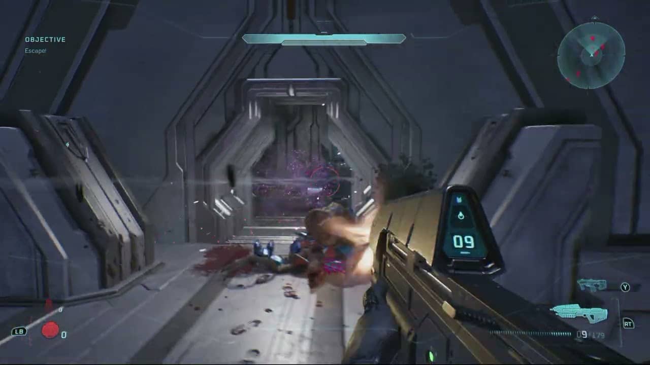 Halo Campaign Evolved – 343 Guilty Spark: Head To The Surface: Flood Infection Horror Sequence