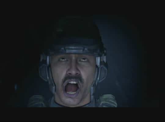 Halo Campaign Evolved – 343 Guilty Spark: Master Chief Watches Wallace Jenkins’ Flood Ambush Video