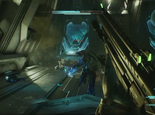 Halo Campaign Evolved – The Library: Follow The Monitor Through The Library | Survive The Flood