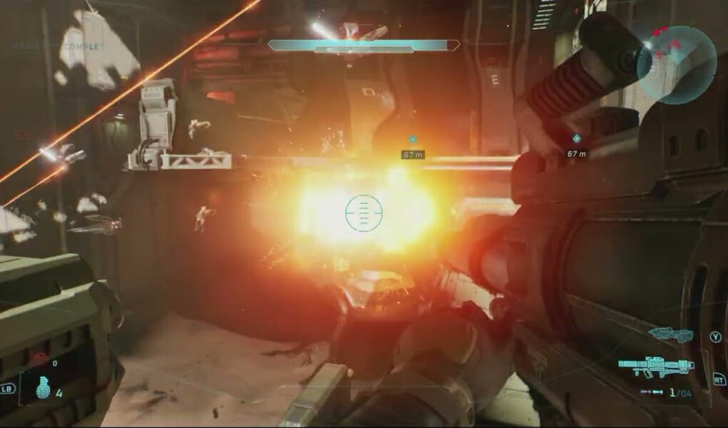 Halo Campaign Evolved – The Maw: Expose Cores and Destroy Them With a Rocket 4/4