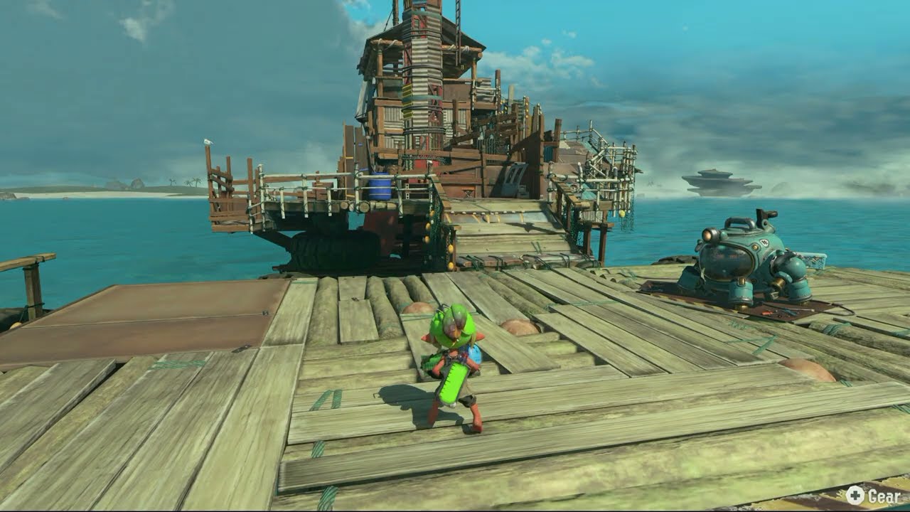 Splatoon Raiders – Hideout Ship: Equip Weapons Tutorial Gameplay | Weapons Collected Automatically