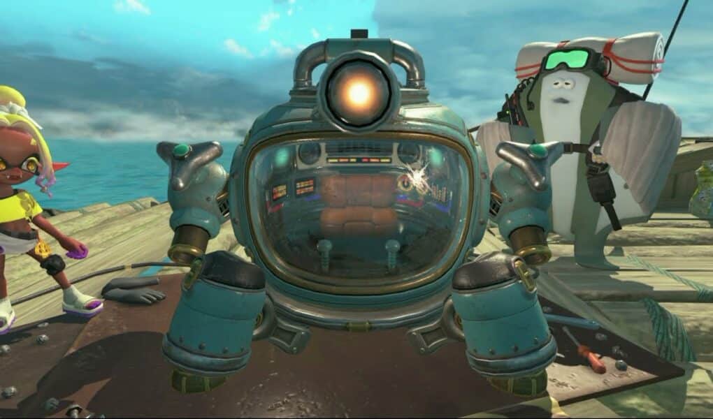 Splatoon Raiders – Lehlo Island: Mechanic Discovers First Buddy Bot Cutscene