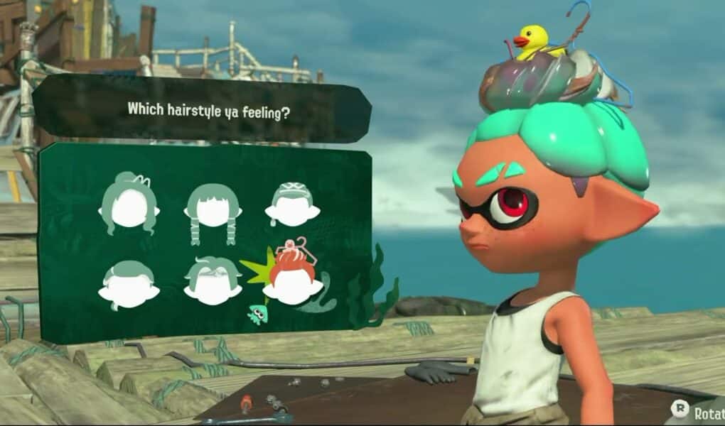 Splatoon Raiders – Hideout Ship: Customize Mechanic: Hair Style, Colors, Sound, Appearance, Eyes