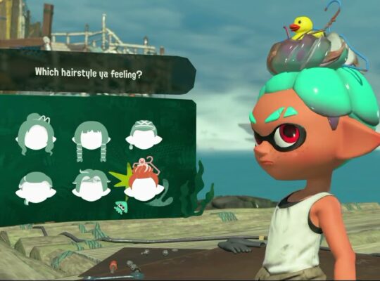 Splatoon Raiders – Hideout Ship: Customize Mechanic: Hair Style, Colors, Sound, Appearance, Eyes