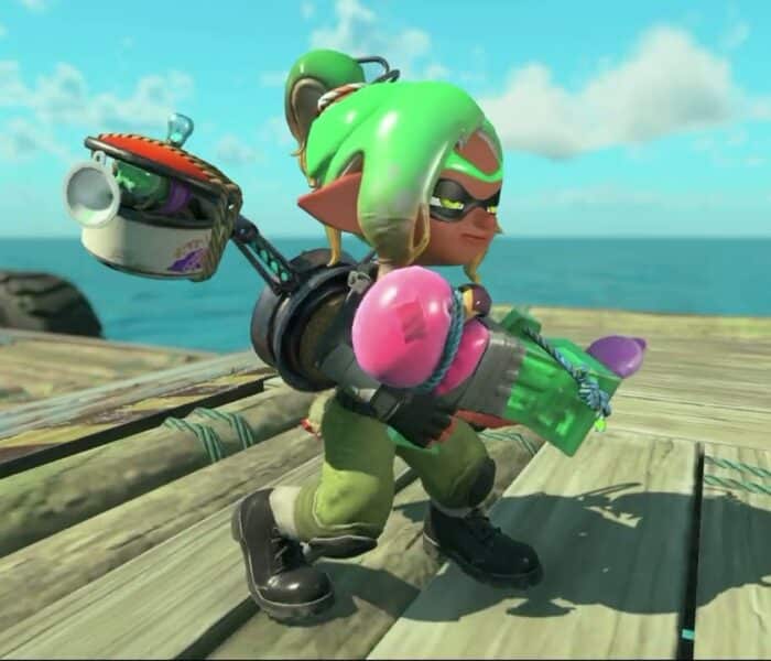 Splatoon Raiders – Hideout Ship: Open Treasure: Ink Tanks Gadget Selection (Tactical Tank)