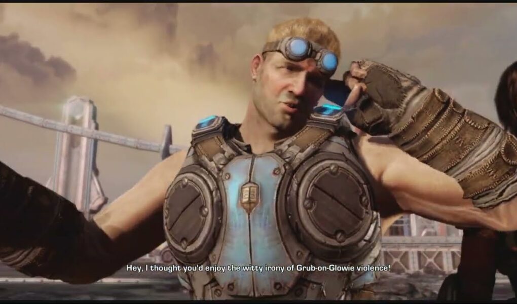 Gears of War 3 – Act 1 Drop Tickers Onto The Lambent Leviathan: Baird “Always Love You” Sam Cutscene