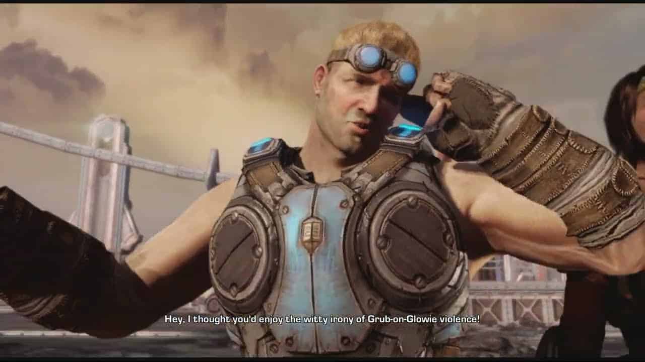 Gears of War 3 – Act 1 Drop Tickers Onto The Lambent Leviathan: Baird “Always Love You” Sam Cutscene