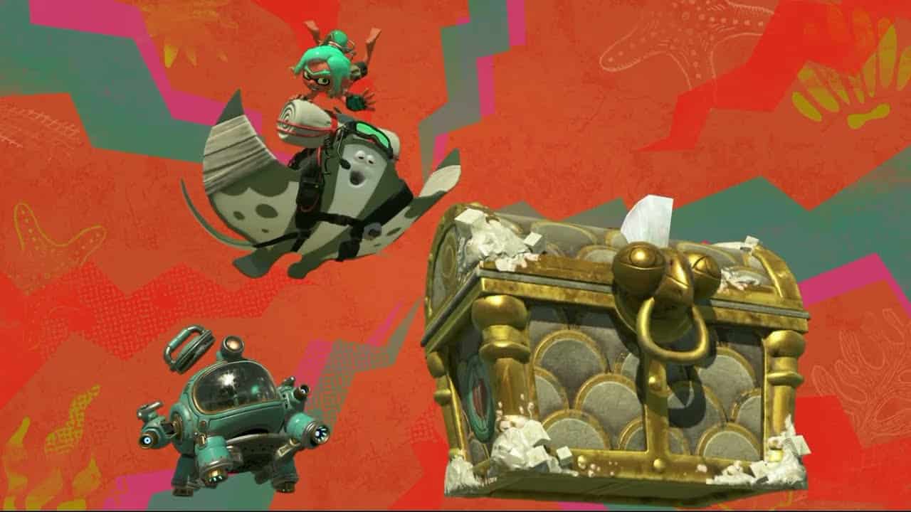 Splatoon Raiders – Piel Coast: Follow The Radar: Slay Salmonids and Collect Treasure Chest
