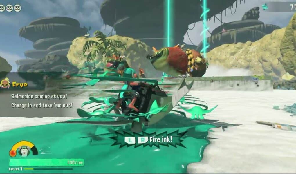 Splatoon Raiders – Piel Coast: Break Crystals with Buddy Bot | Manta Dance Showstopper | Mega Egg
