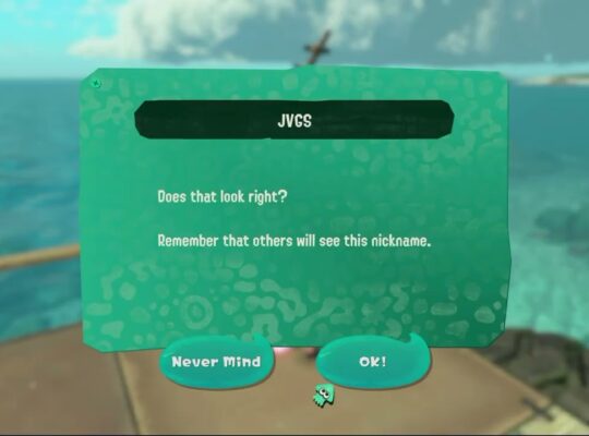 Splatoon Raiders – Hideout Ship: Radio Network Antenna (Where You Create Your Name For Multiplayer)