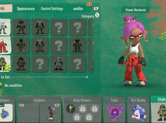 Splatoon Raiders – Hideout: “Relics Grant Special Relic Powers” Polyethlene Slosher | Change Outfits