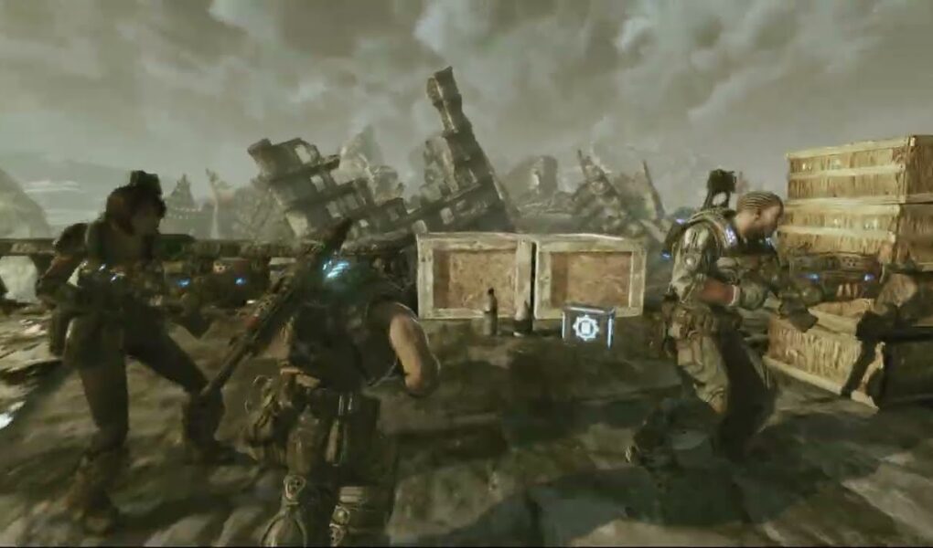 Gears of War 3 – Act 4 Ch 3 Hang’em High: Start The Cable Car | Disable Safety Release | Cut Cable
