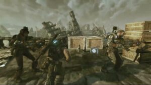 Gears of War 3 – Act 4 Ch 3 Hang’em High: Start The Cable Car | Disable Safety Release | Cut Cable