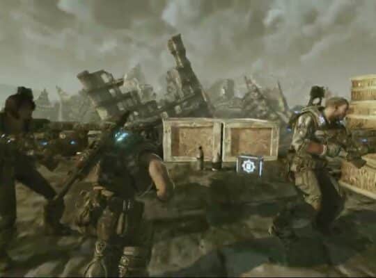 Gears of War 3 – Act 4 Ch 3 Hang’em High: Start The Cable Car | Disable Safety Release | Cut Cable