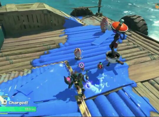 Splatoon Raiders – Hideout Ship: Add (Upgrade) Tinker Parts To Gadget | Steam Blaster Gameplay