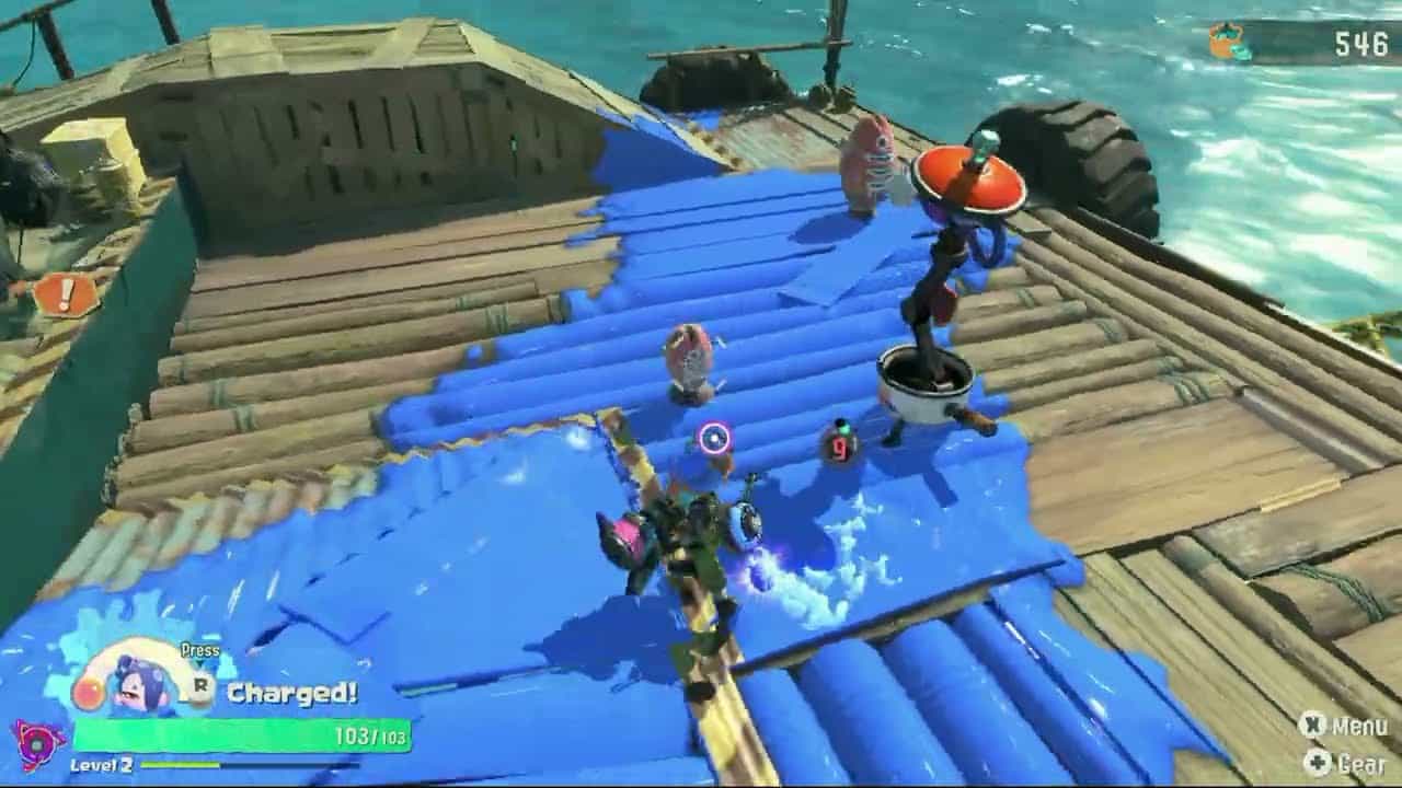 Splatoon Raiders – Hideout Ship: Add (Upgrade) Tinker Parts To Gadget | Steam Blaster Gameplay