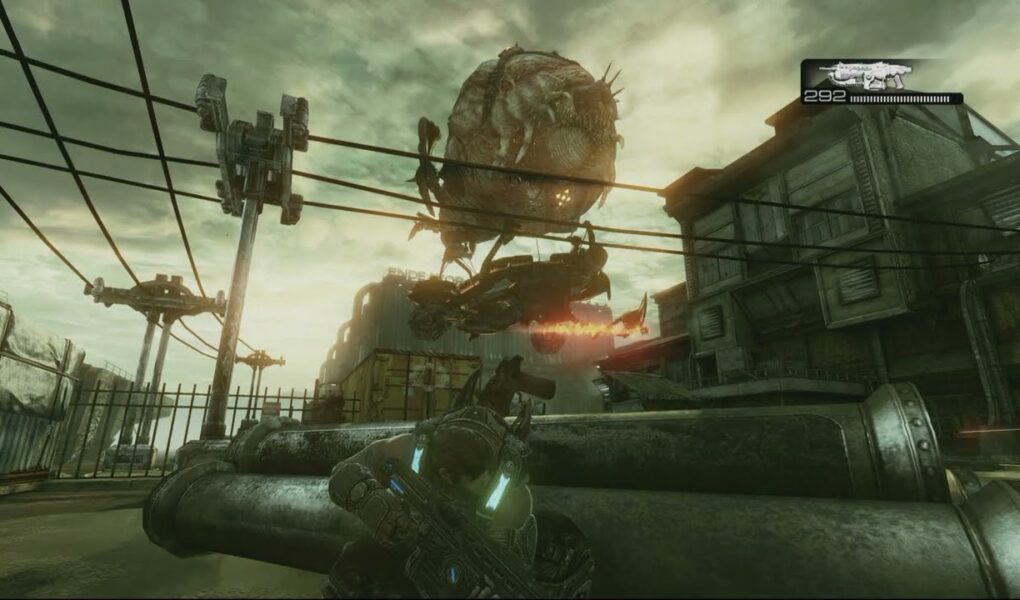 Gears of War 3 – Act 4 Search Endeavor Navel Shipyard For Submarine: Dizzy “Are Those Spider Webs?”