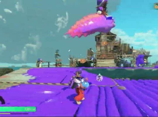 Splatoon Raiders – Hideout Ship: My Build: Morey Storm, Level 5 Waterway Splattershot Jr, Tactical