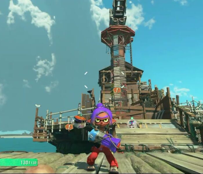 Splatoon Raiders – Hideout Ship: Waterwing Splattershot Jr Level 5 Change Weapons, Bot Buddy etc