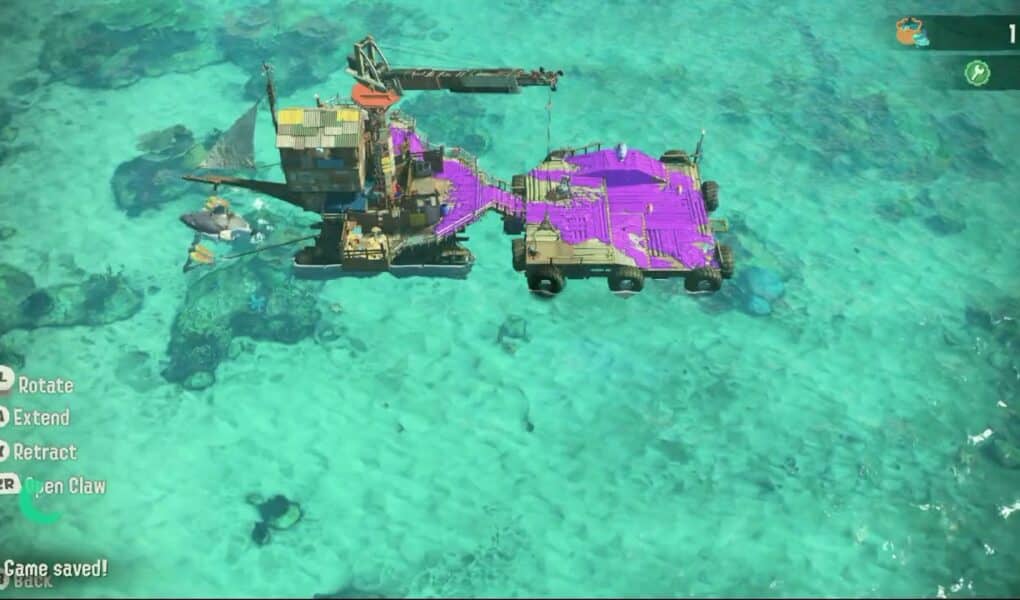 Splatoon Raiders – Hideout Ship: Operate Crane: Claw Grab a Crate (Spirhalite Shards)