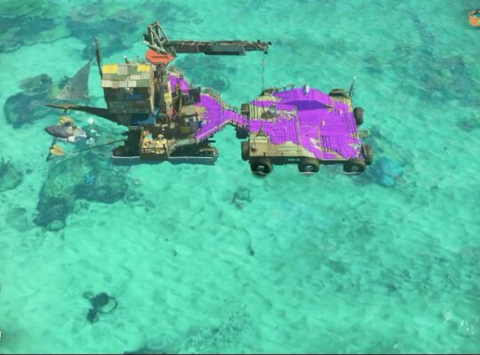 Splatoon Raiders – Hideout Ship: Operate Crane: Claw Grab a Crate (Spirhalite Shards)